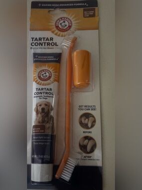 Arm & Hammer Products Tartar Control Beef Flavored Enzymatic Dog Dental Kit